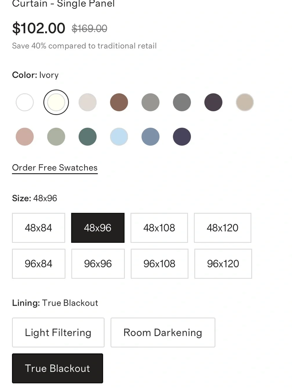 2 pack! Brand new! Quince European Linen Blackout Curtain Panels - Ivory